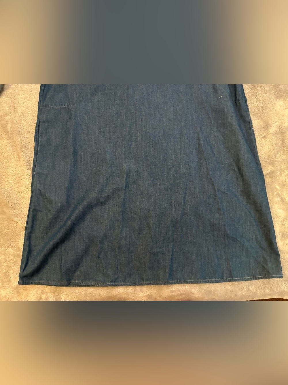 Women’s New Direction Brand Classic Chambray Shift Dress - Blue Size Small - Picture 11 of 14